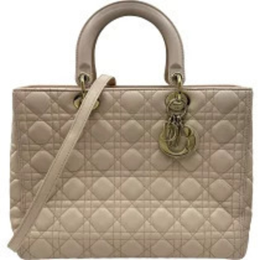 Christian Dior Lambskin Shoulder Bag Pink